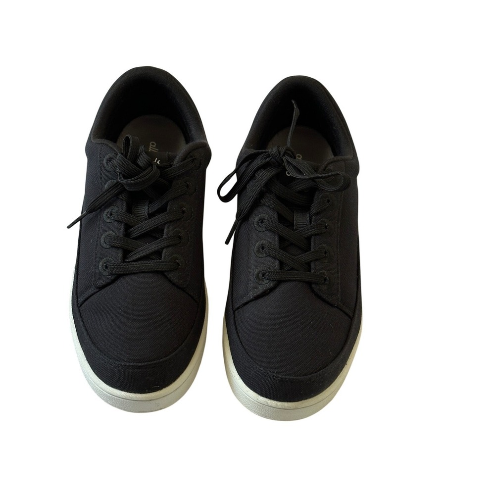 Allbirds Canvas Pacer Womens Size 10 Black Lace Up Sneakers Casual Shoes W10 - Picture 2 of 8